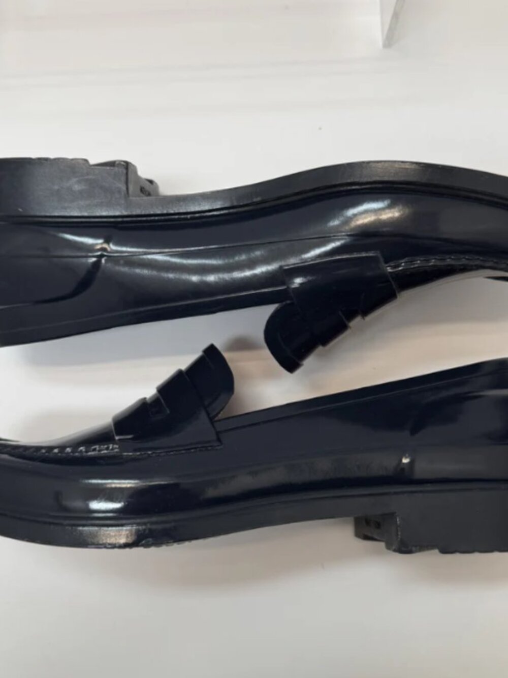 Hunter Waterproof Penny Loafer Navy 6 - Picture 4 of 6
